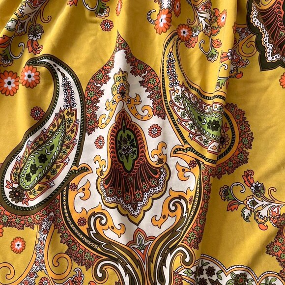 Vintage Y2K Charlotte Russe tunic blouse retro paisley fairycore hippie - Picture 4 of 6